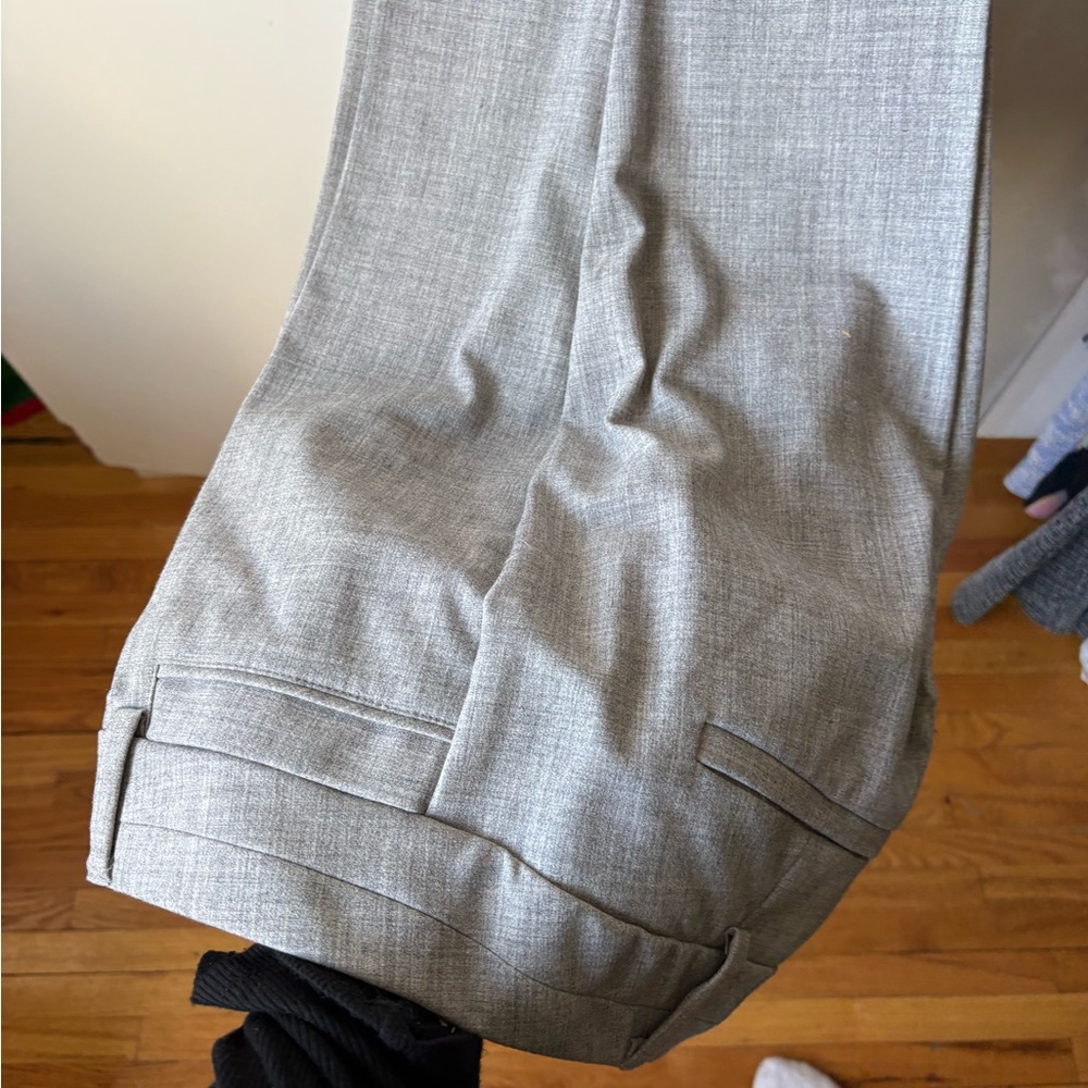 New York & Company Light Gray Straight Leg Pants